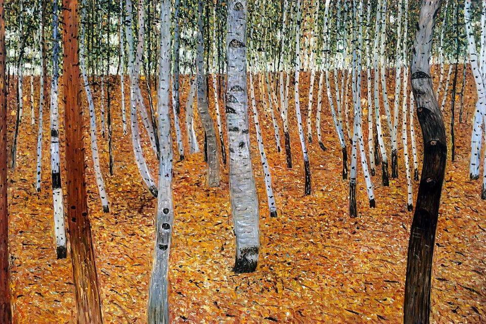 Осенние картины – Густав Климт «Берёзовый лес»
