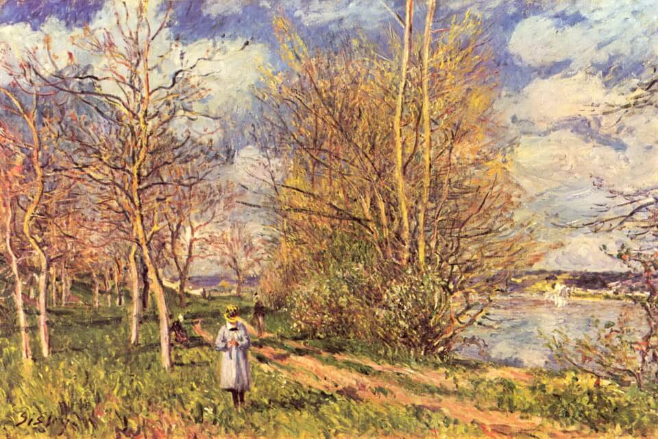 Весняні картини: Альфред Сіслей – «Малі луки навесні» (1881)