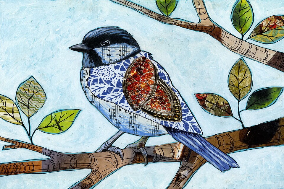 Весняні картини Емі Джакомеллі (Amy Giacomelli) – «Пташка, що співає» (Songbird) 
