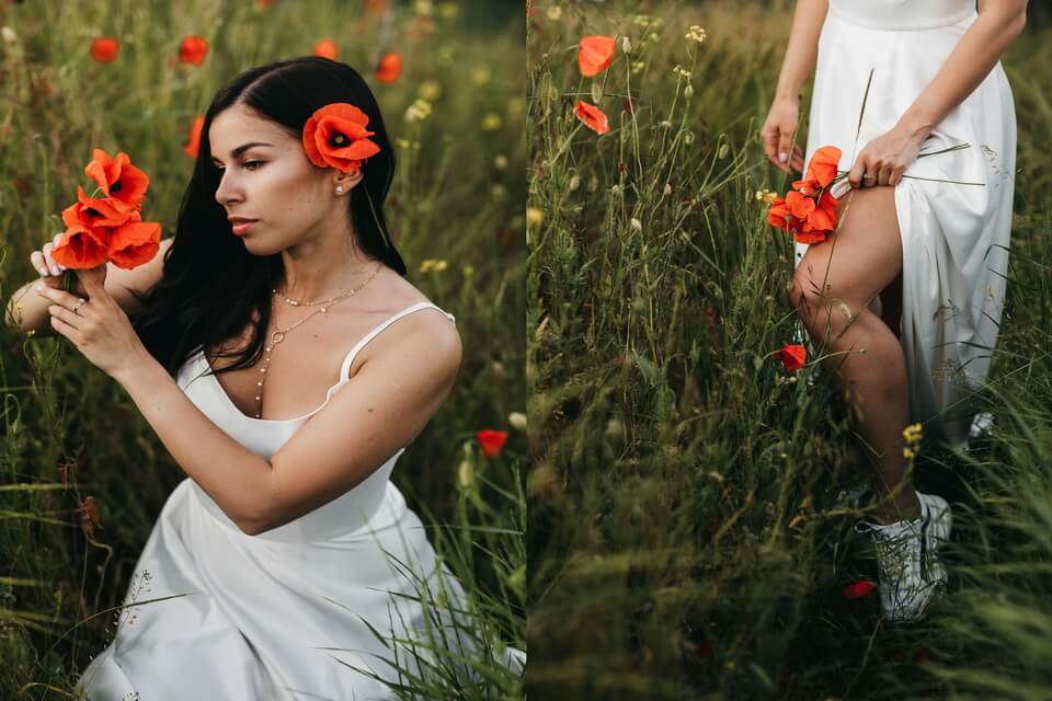 Цікаві ідеї для фото у маках та на макових полях