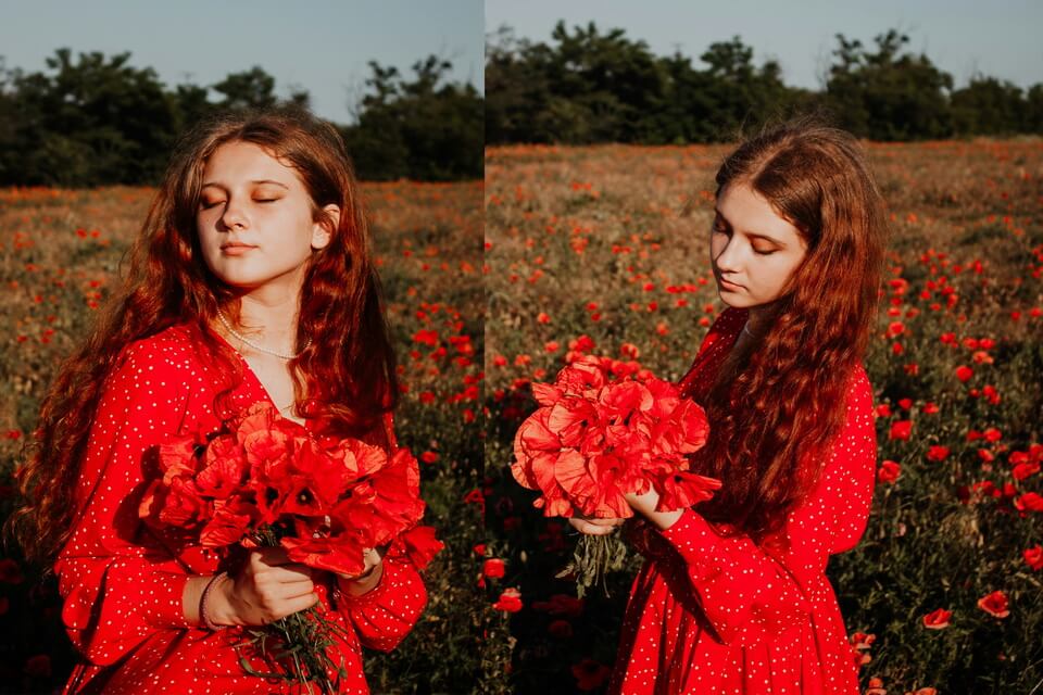 Ідеї для фотосесії у маках для дівчат з фото