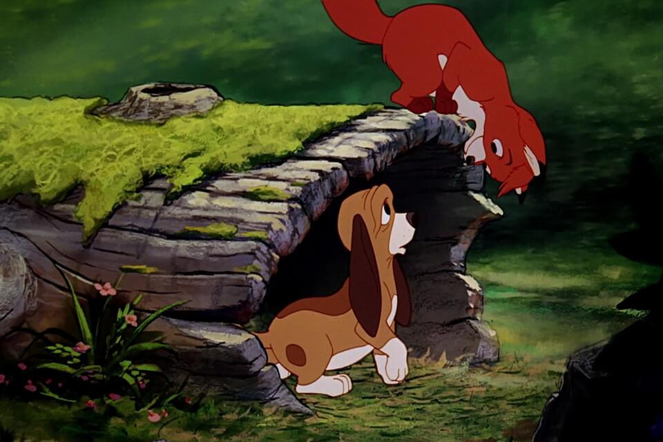 Герої мультфільму «Лис і пес»